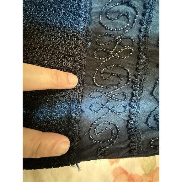 Fashion Terminal Dress Halter Smocked Boho Fairy Festival Embroidered Beachy SM - Picture 15 of 16